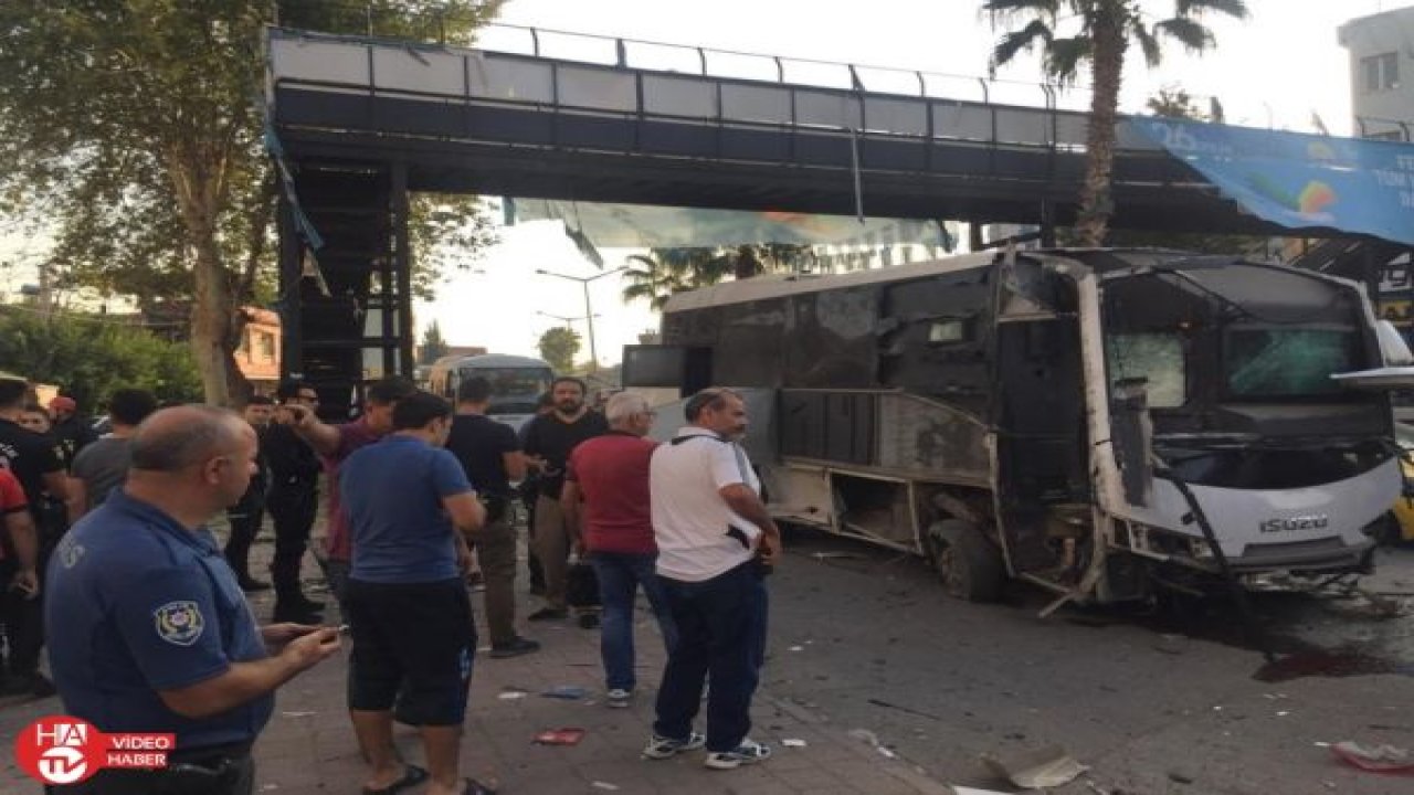 Adana’da polis servis aracına bombalı saldırı: 5 yaralı