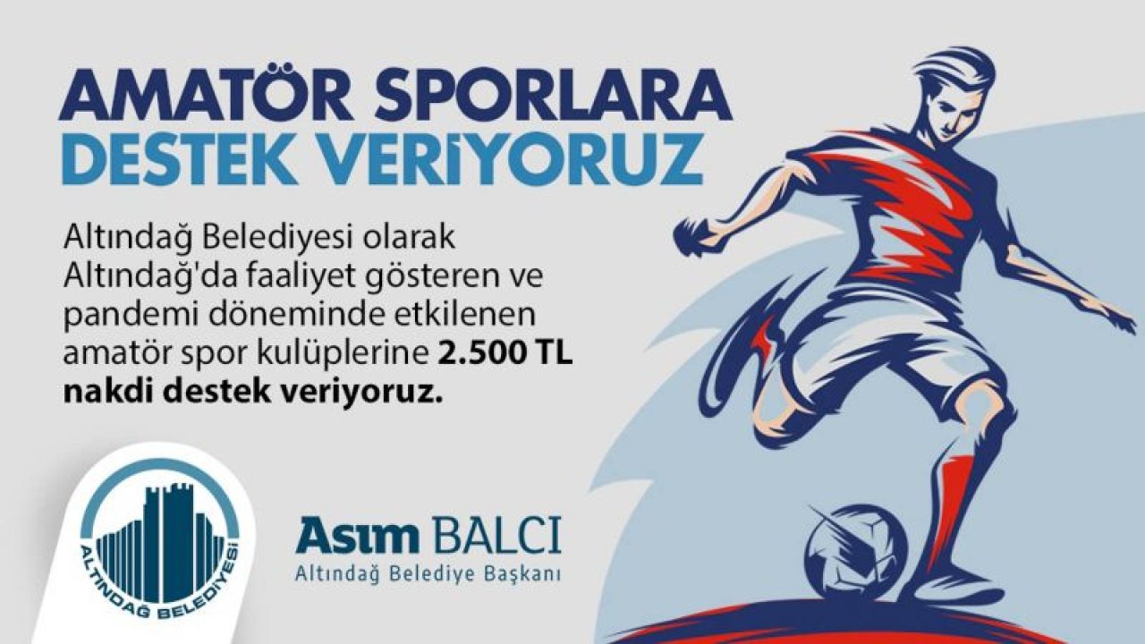 Altındağ Belediyesi’nden Amatör Spor Kulüplerine Büyük Destek.