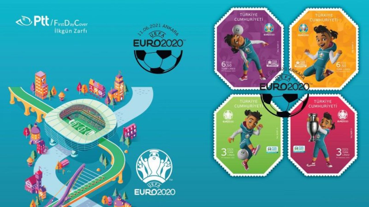 PTT’den ‘UEFA Euro’ için Anma Pulu