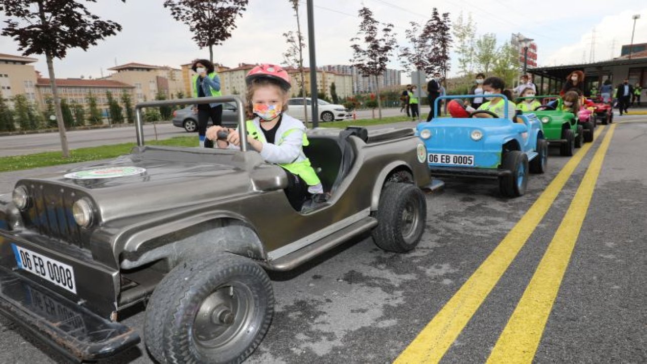 Etimesgut Belediyesi Çocuk  Trafik Eğitim Parkı Yeniden Başladı