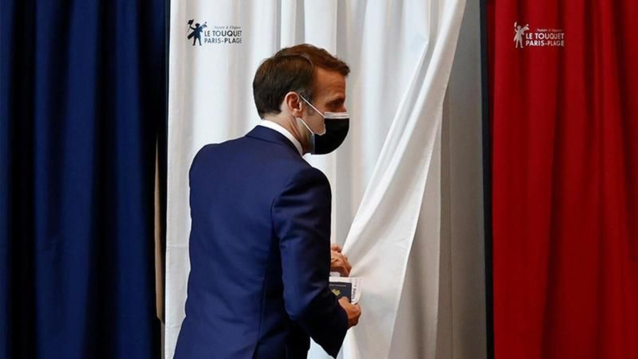 Fransa Seçimlerinde Macron'a Kötü Haber! Daha İlk Turda Elendi! Seçime Katılım Çok Az!