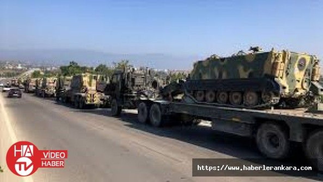 Suriye sınırına tank ve zırhlı araç takviyesi