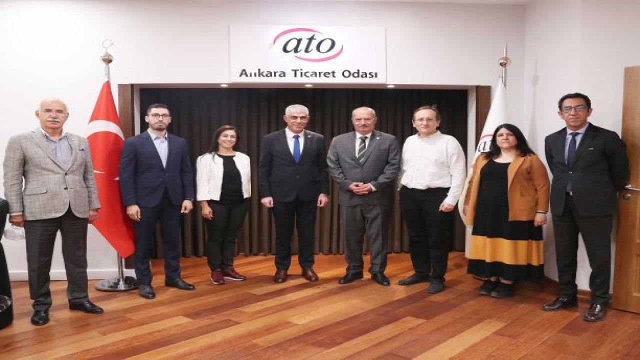 Kıbrıs Türk Sanayi Odası Başkanı Ali Kamacıoğlu, ATO Başkanı Baran’ı Ziyaret etti.