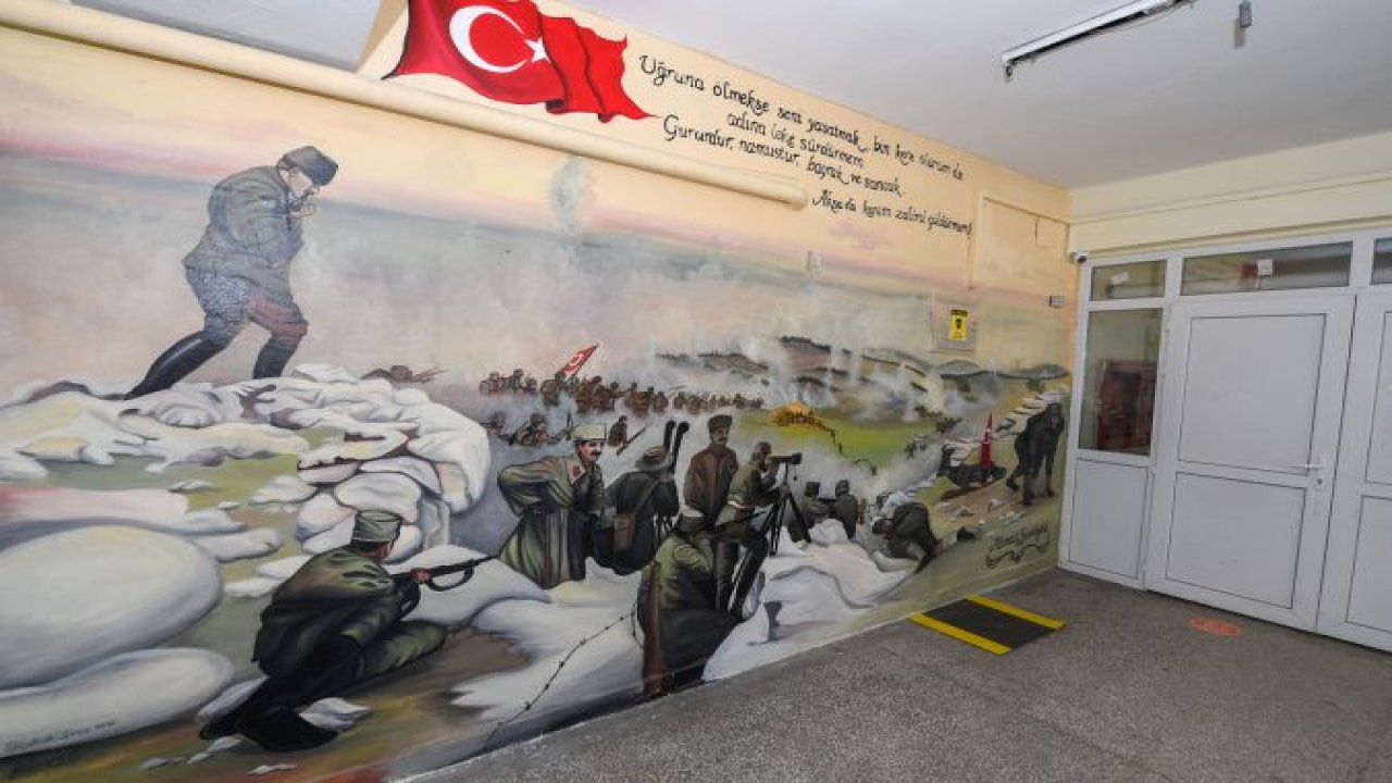 Altındağ’da Okul Duvarları Tabloya Dönüşüyor
