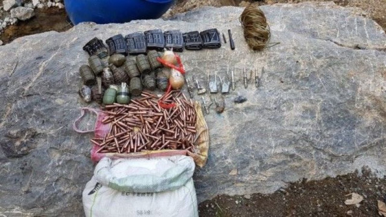 PKK’ya ait 15 adet el bombası ile 2 adet EYP düzeneği ele geçirildi