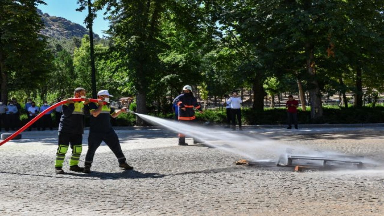 Ankara İtfaiyesi’nden Anfa Personeline Yangın Tatbikatı Eğitimi