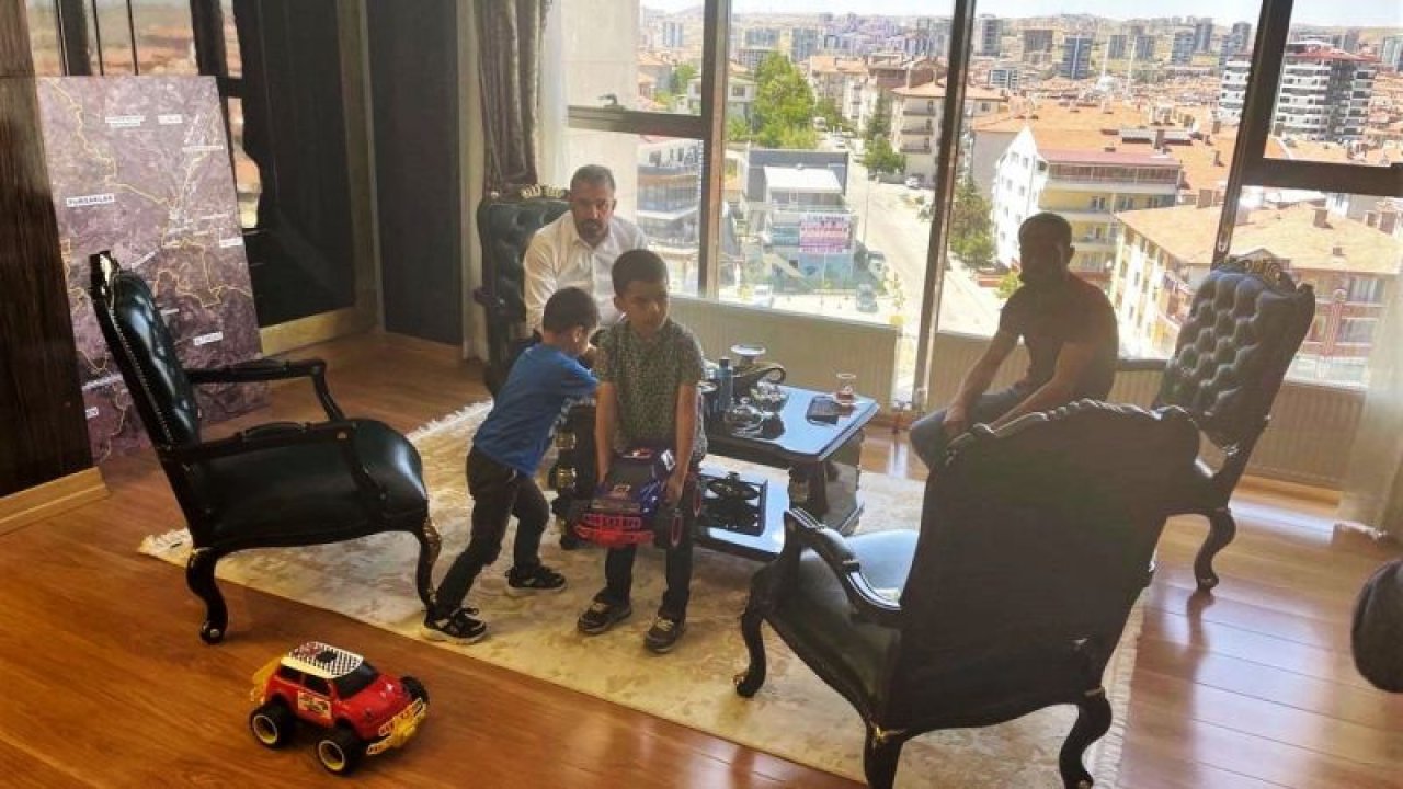 Başkan Ertuğrul Çetin'in Minik Misafirleri