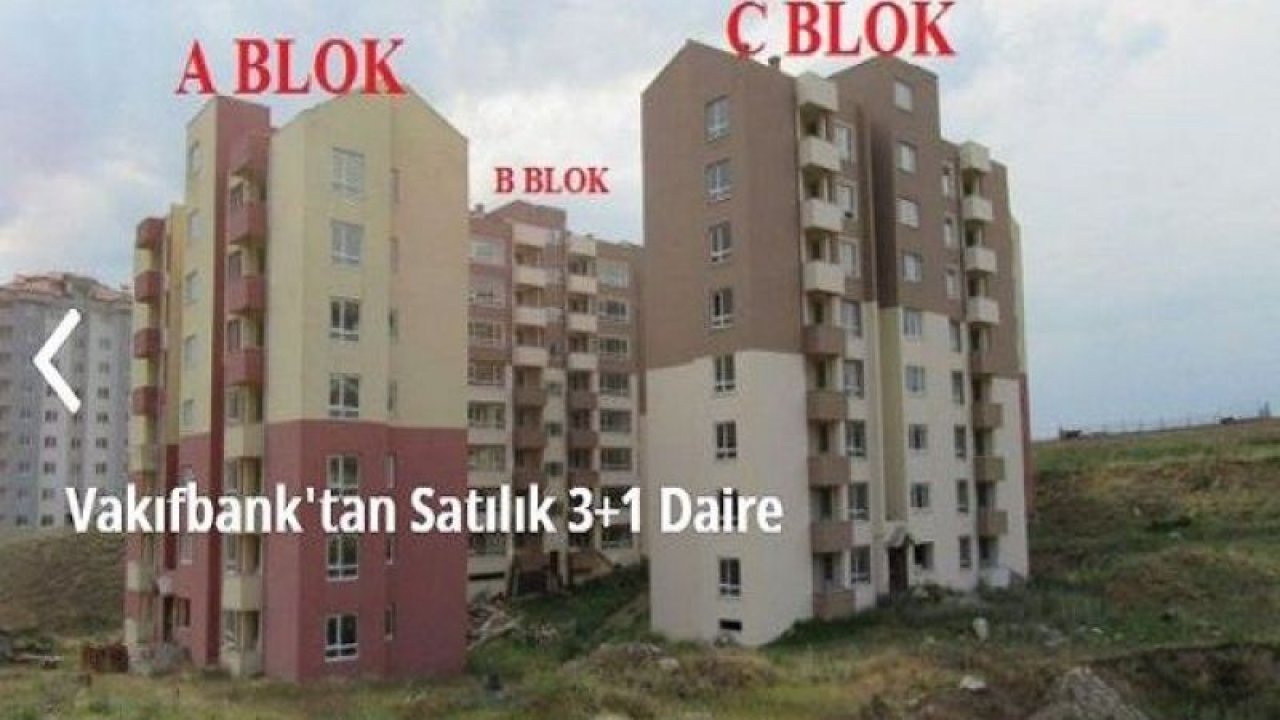 Ankara’da Ev ve İşyeri Almak İsteyen Kaçırmasın! Vakıfbank’tan 93 bin TL’ye Satılık 3+1 Daire! Vakıfbank’tan 68 Bin TL’ye Satılık İş Yeri!