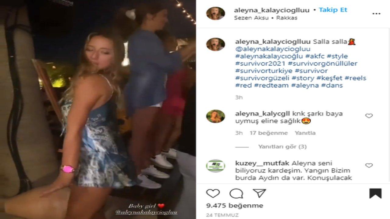 Survivor Aleyna Kalaycıoğlu'ndan FLAŞ Kalça Şov! Fotoğraflar Yetmedi, Artık Video... Herkesin İçinde Öyle Bir Dans Etti ki; Resmen Hayran Bıraktı!