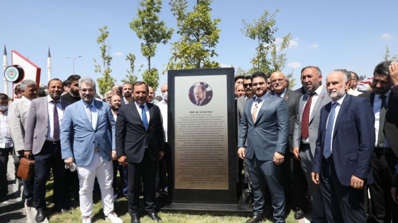Etimesgut'ta Prof. Dr. Haydar Baş Parkı Açıldı!