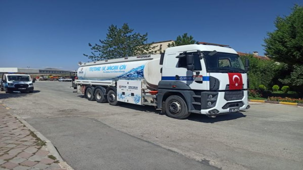 Sincan Belediyesi Sinop Ayancık’a Tanker ve 4 Kişilik Ekip Gönderdi