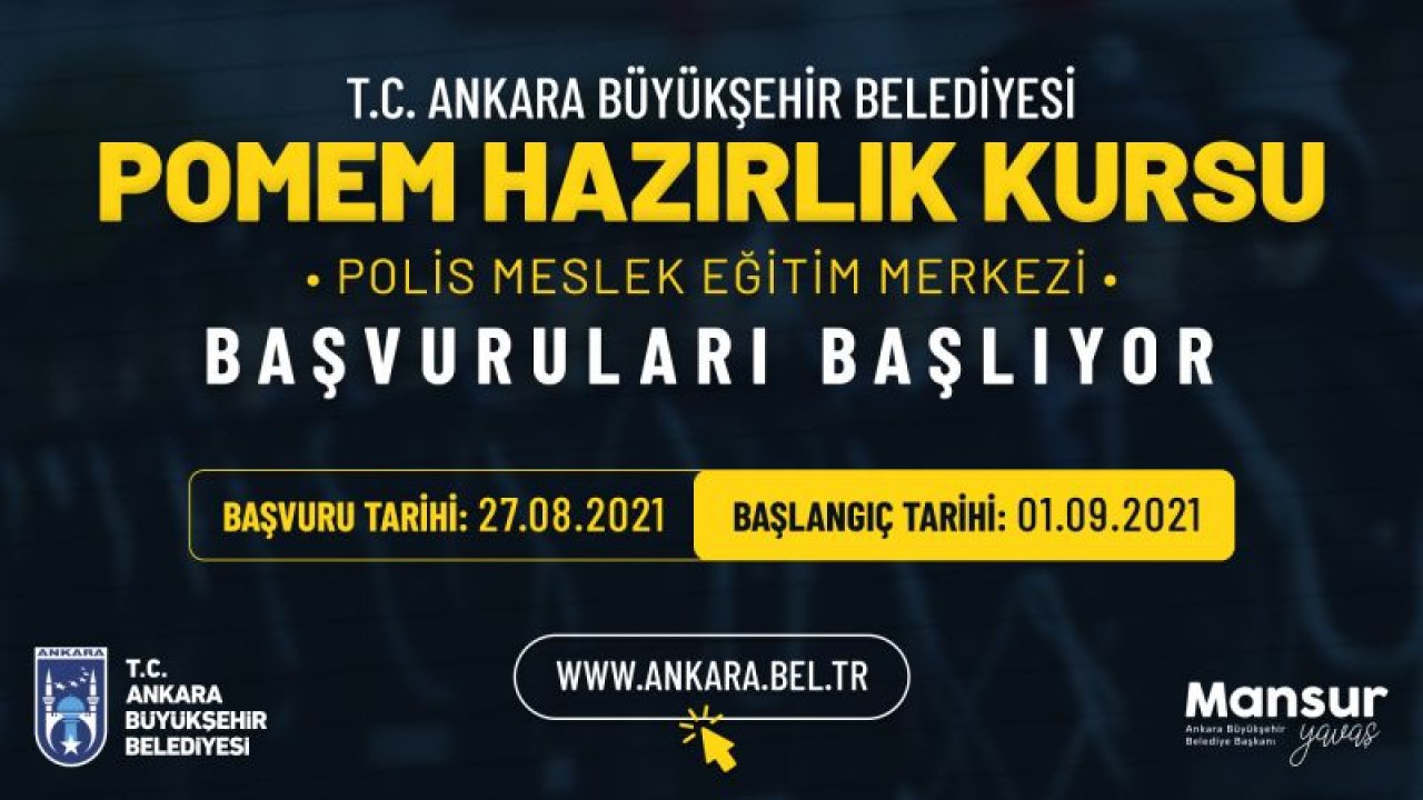 Ankara Büyükşehir’in Pomem Kursu Desteği Devam Ediyor