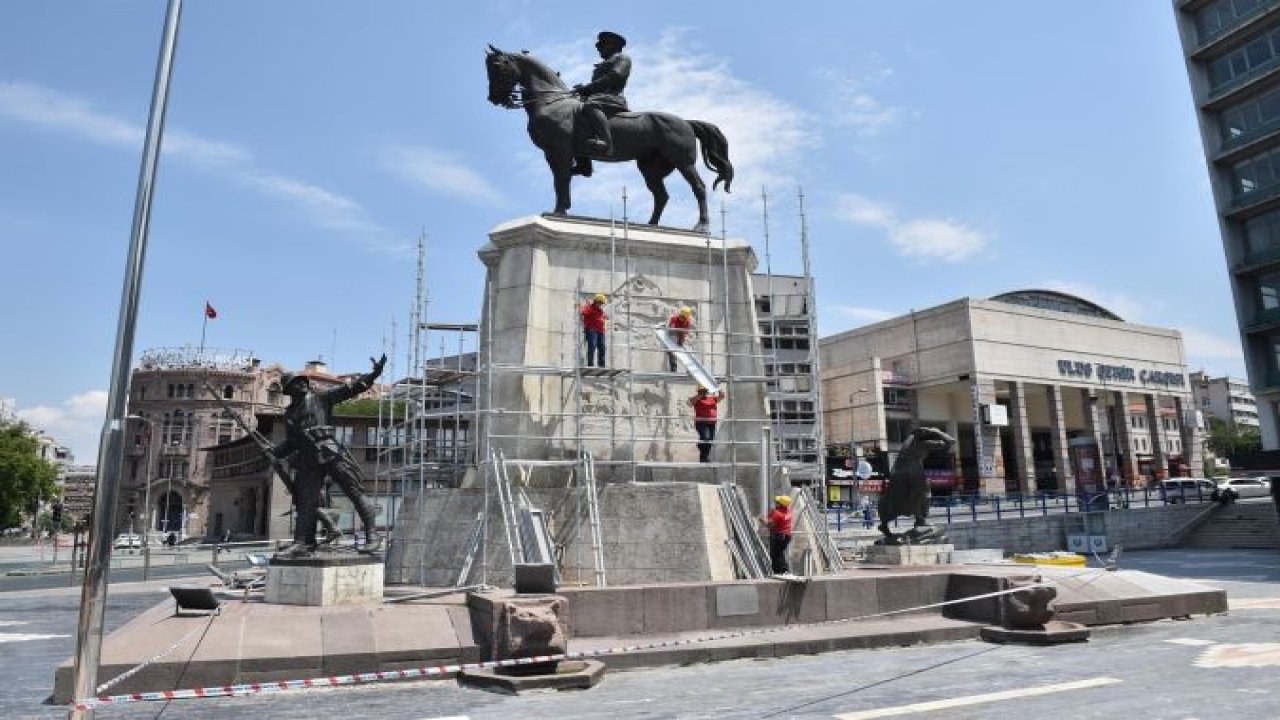 Ulus Atatürk Anıtı 94 Yıl Sonra Restore Edildi
