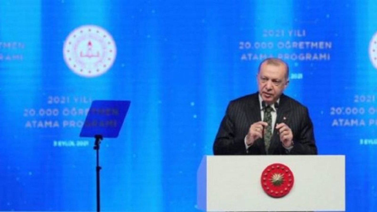 2021 Yılı Öğretmen Atama Töreni'nde Cumhurbaşkanı Erdoğan'dan Okul Mesajı