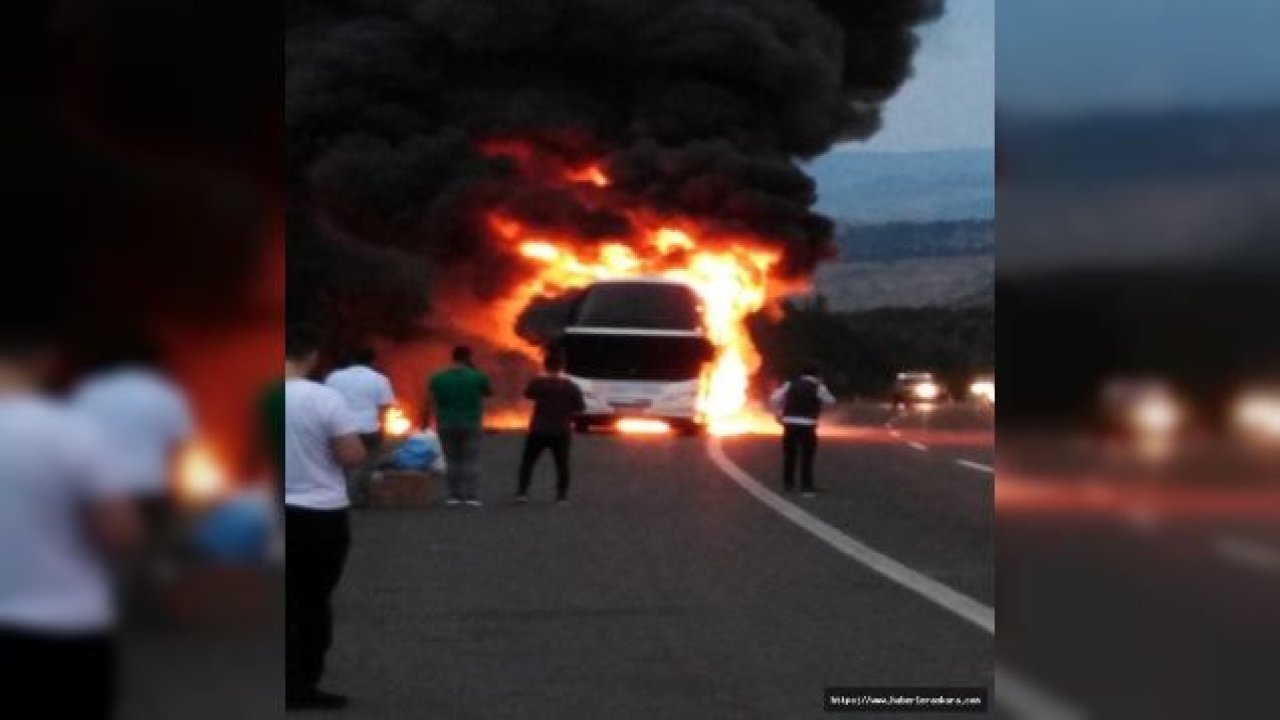 Yine otobüs yangını: 50 yolcu ölümden döndü
