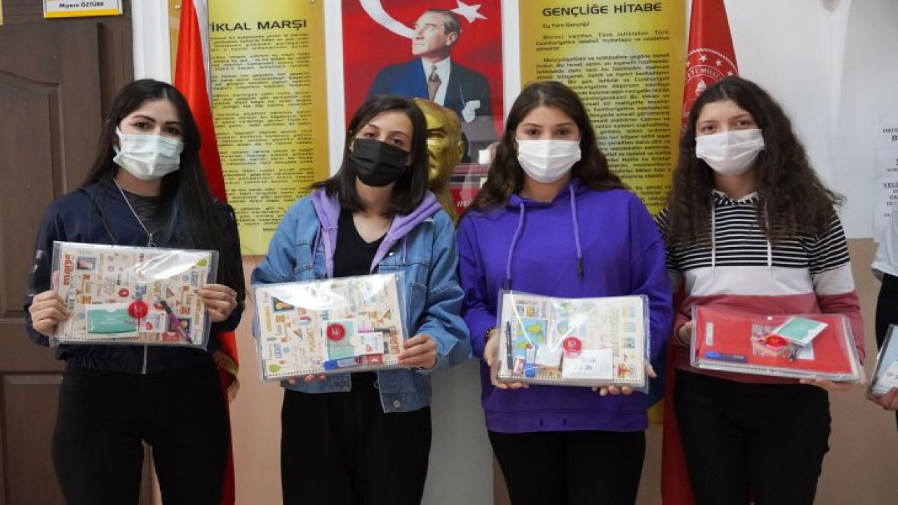 Ankara Keçiören belediyesinden öğrencilere 20 bin adet kırtasiye seti
