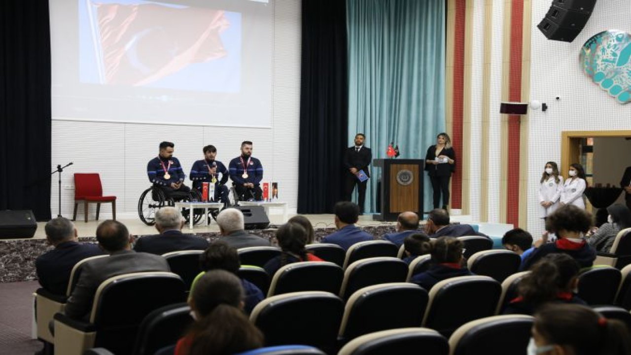 Masa'nın şampiyonları engelsiz yaşam merkezi'nde