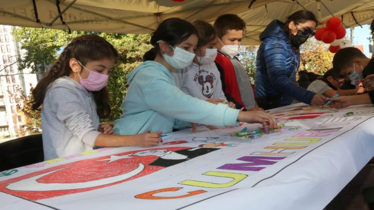 Çocuklar Cumhuriyet coşkusunu yaşadı