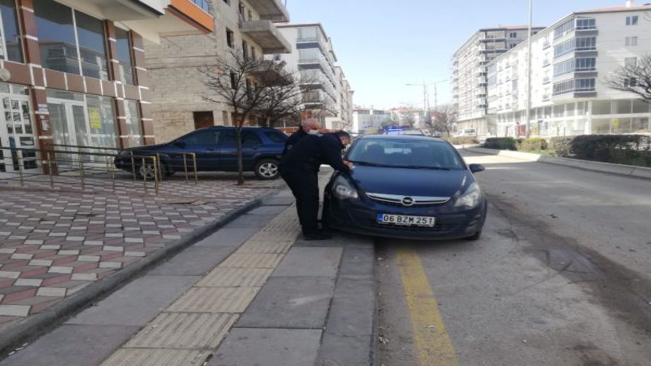 Kahramankazan zabıtasından yayalar için seferberlik