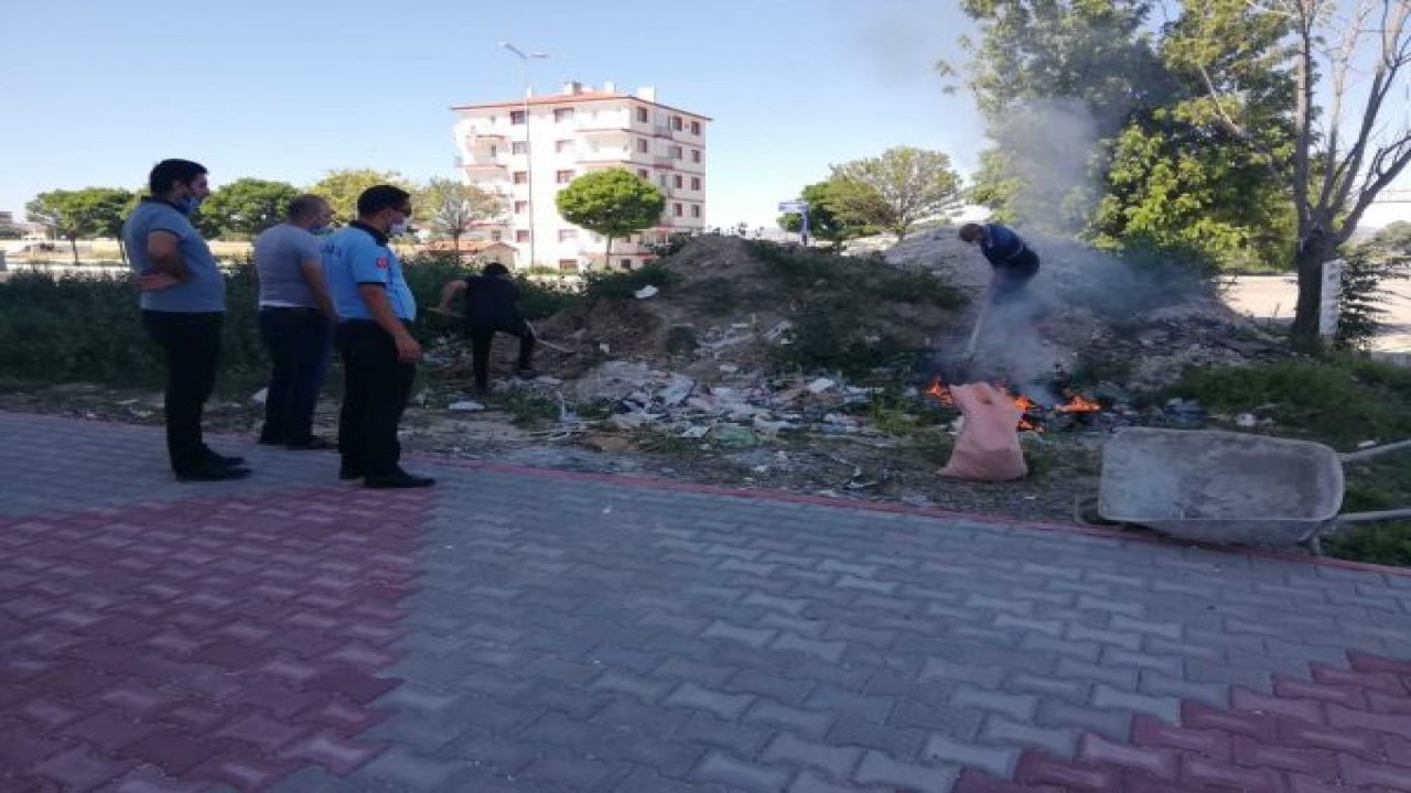 Kahramankazan zabıtasından çevreyi kirletenlere savaş