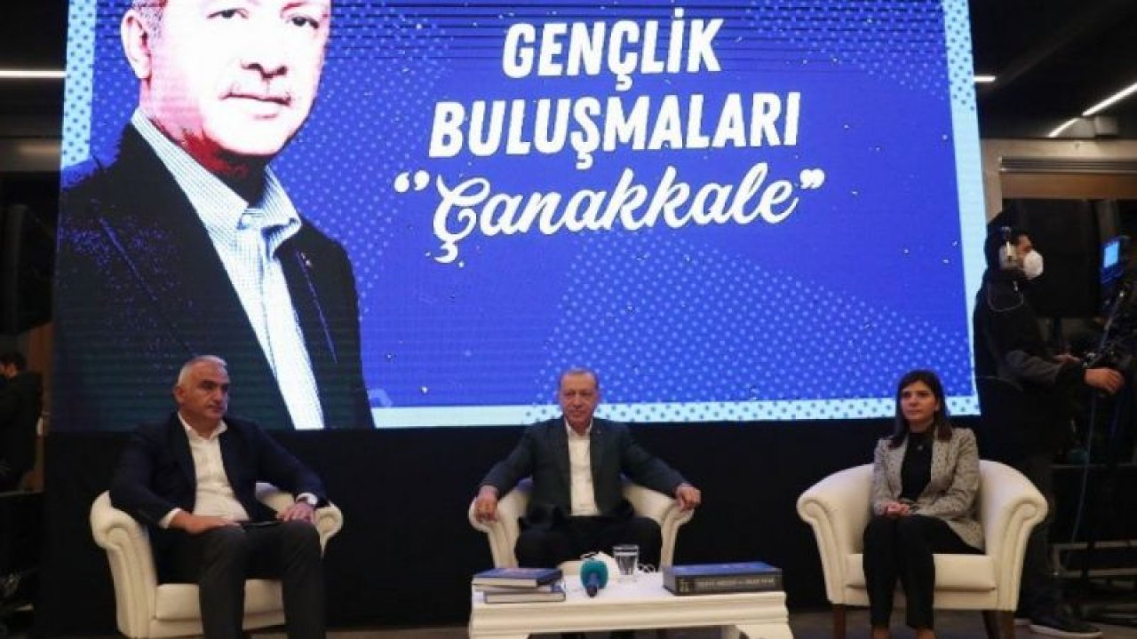 Cumhurbaşkanı Erdoğan, Çanakkale'de gençlerle buluştu