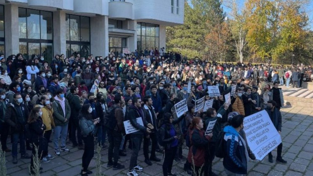 Ankara'da ODTÜ'lü öğrencilerden 'yemekhane' eylemi!