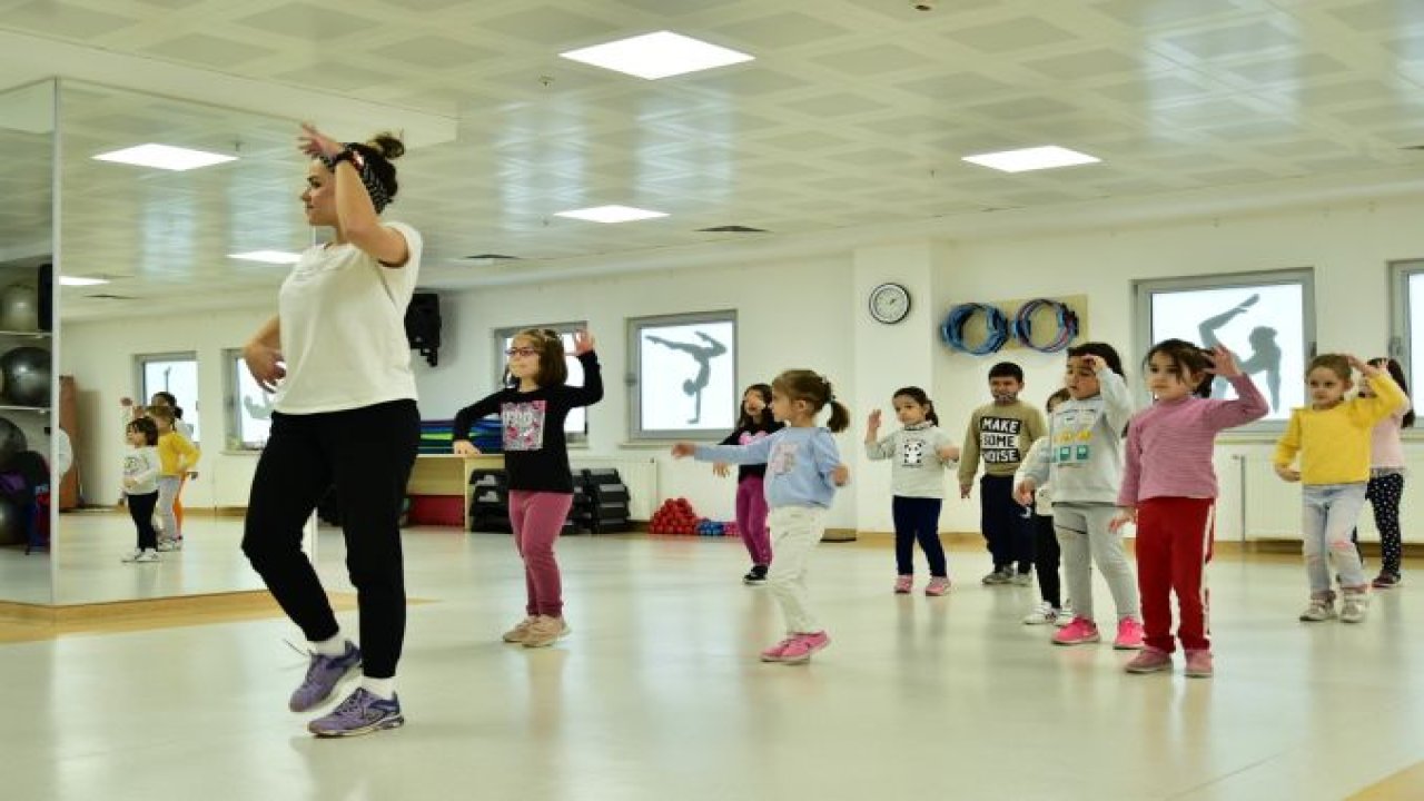 Mamak’ta çocuklarla zumba dansı