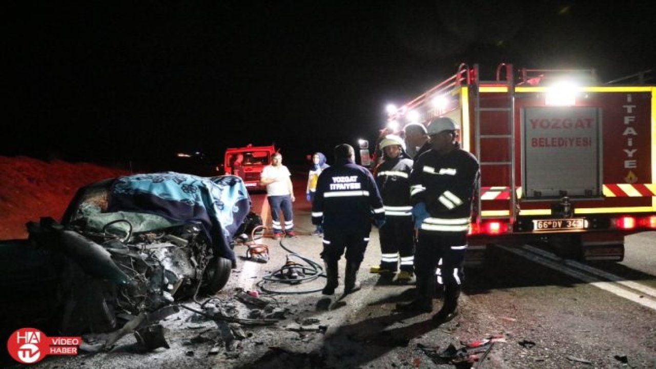 Yozgat’ta trafik kazası:1ölü,2 yaralı