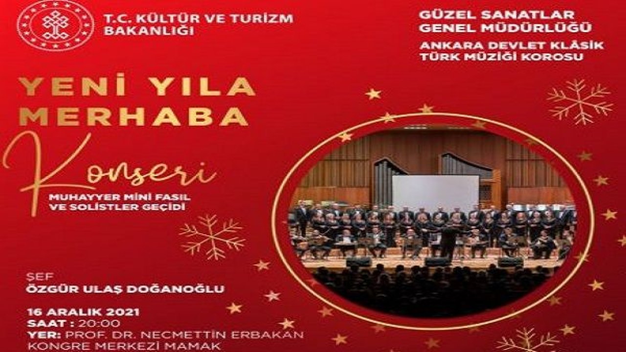 Mamak Belediyesi’nden Yeni Yıla Özel Konser