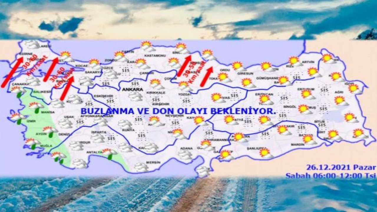 Meteoroloji'den Pazar uyarıları!