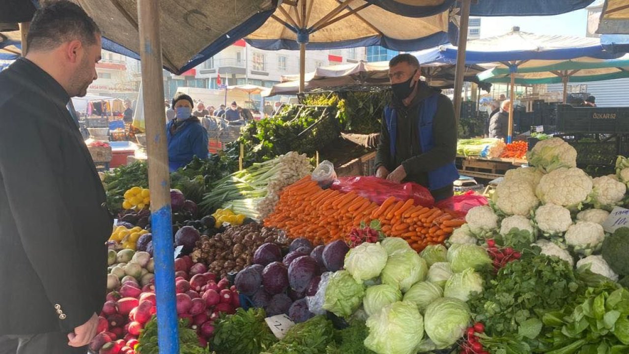 Pursaklar'da Çarşı Pazarda Etiket-Fiyat Denetimi