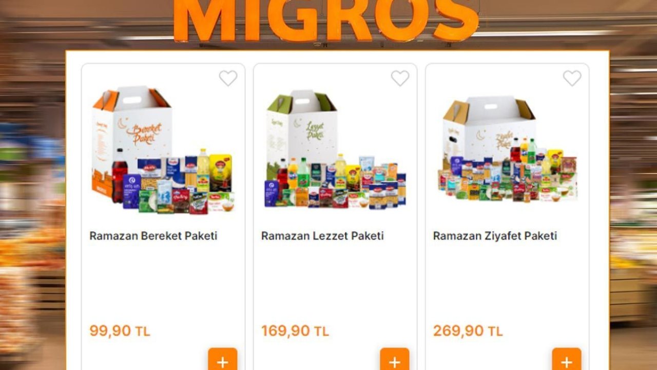 Migros Ramazan Kolisi İndirim kampanyasını duyurdu! Ramazan Paketleri Fiyatı 99 TL, 169 TL, 269 TL'ye Düştü! İşte MİGROS Market Ramazan kolisi fiyatları 2022!