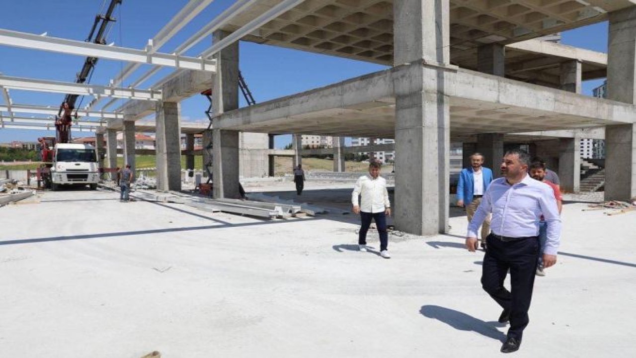 Pursaklar Mimar Sinan Pazar Alanı ve Ticaret Merkezi İnşaatı Hızla Yükseliyor...