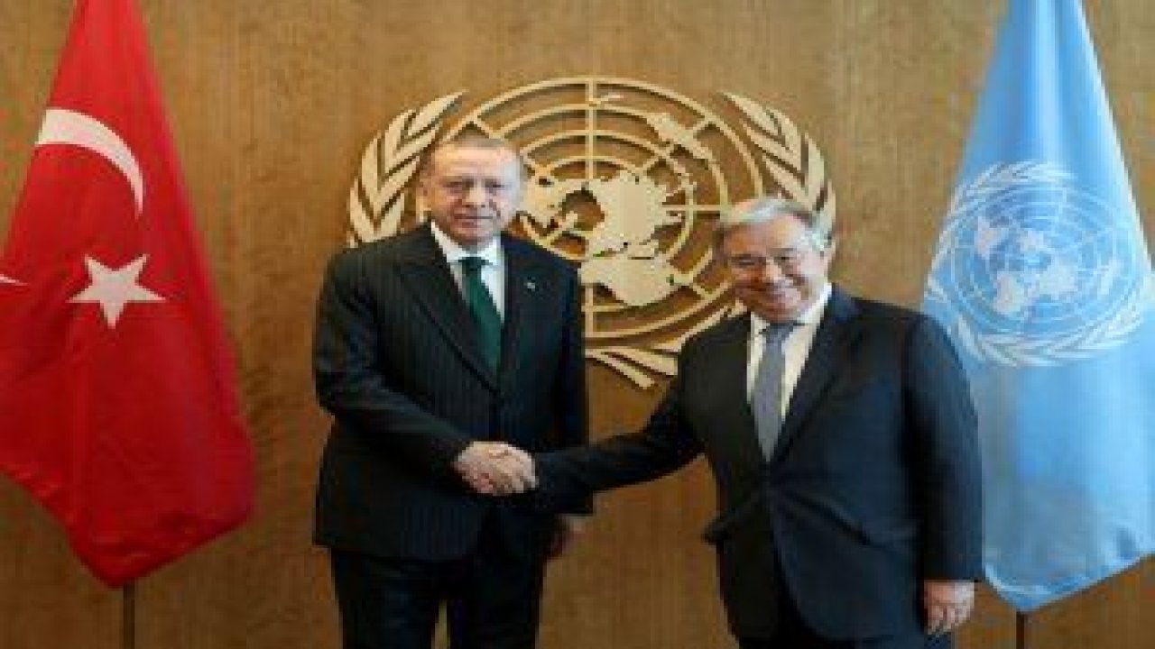 Cumhurbaşkanımız Recep Tayyip Erdoğan, Birleşmiş Milletler (BM) Genel Sekreteri Antonio Guterres ile görüştü