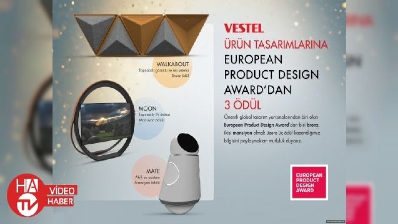 Vestel, global tasarım yarışması EPDA'dan 3 ödül aldı