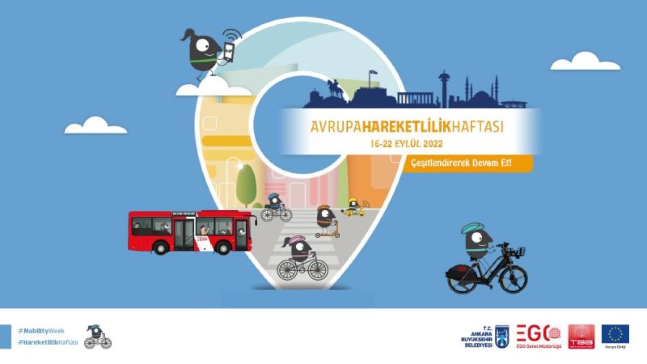 Ankara'da Avrupa Hareketlilik Haftası Başlıyor...Tiyatro, Konser ve Bisiklet Sürüşleri İle...