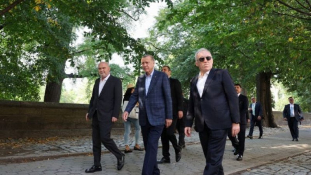 Cumhurbaşkanı Erdoğan Central Park’ta Yürüyüş Yaptı!