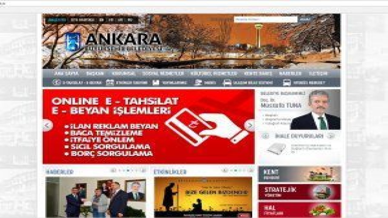 ANKARA BÜYÜKŞEHİR BELEDİYESİ, BAŞKENTLİLERİN HAYATINI "E- TAHSİLAT” İLE KOLAYLAŞTIRIYOR