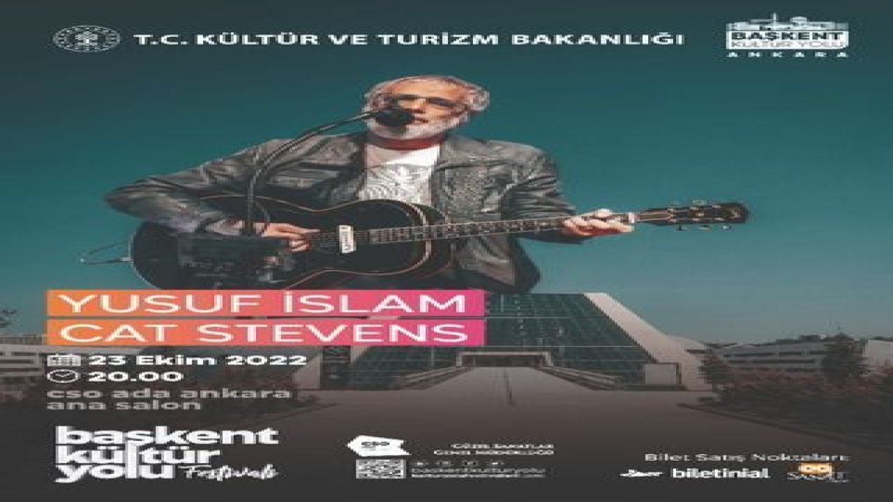 Başkent Kültür Yolu Festivali Müzik Ziyafeti Yaşatacak! Murat Boz, Emel Sayın, Ajda Pekkan ,Yusuf İslam...