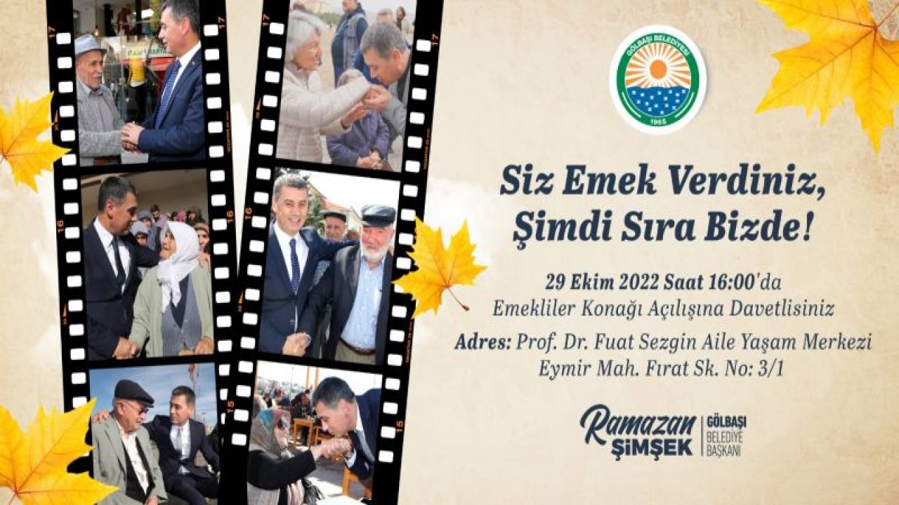 Ankara Haber; Gölbaşı Belediyesi’nden İlçede Yaşayan Büyükler İçin Emekliler Konağı...