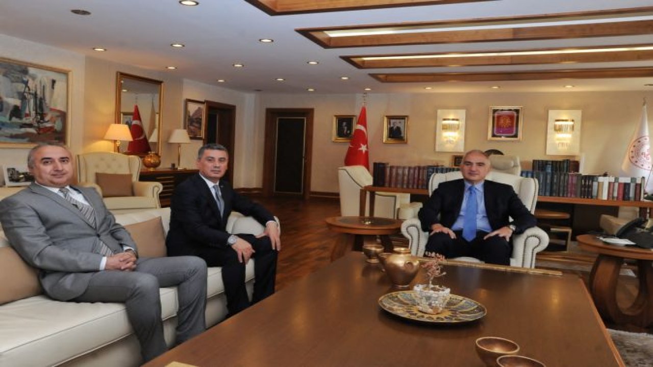 Ankara Haber; Gölbaşı Belediye Başkanı Şimşek Kültür ve Turizm Bakanı Mehmet Nuri Ersoy’u Ziyaret Etti...
