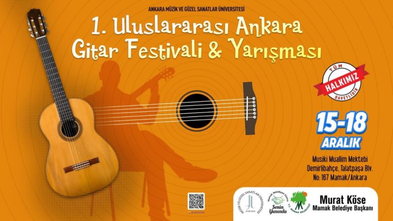 Ankara Haber; Festivallerin Merkezi Mamak 1.Uluslararası Ankara Gitar Festivali...