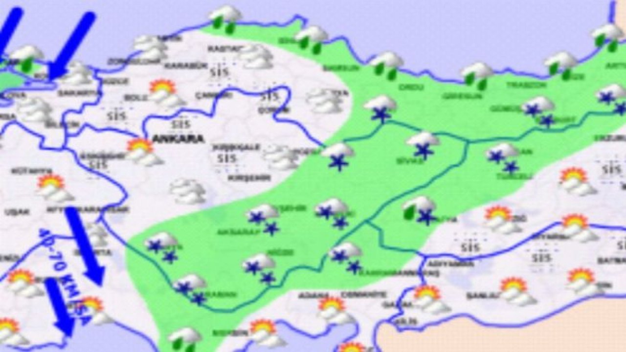 DİKKAT; Öğleye kadar kar, sonra güneş ve soğuk!