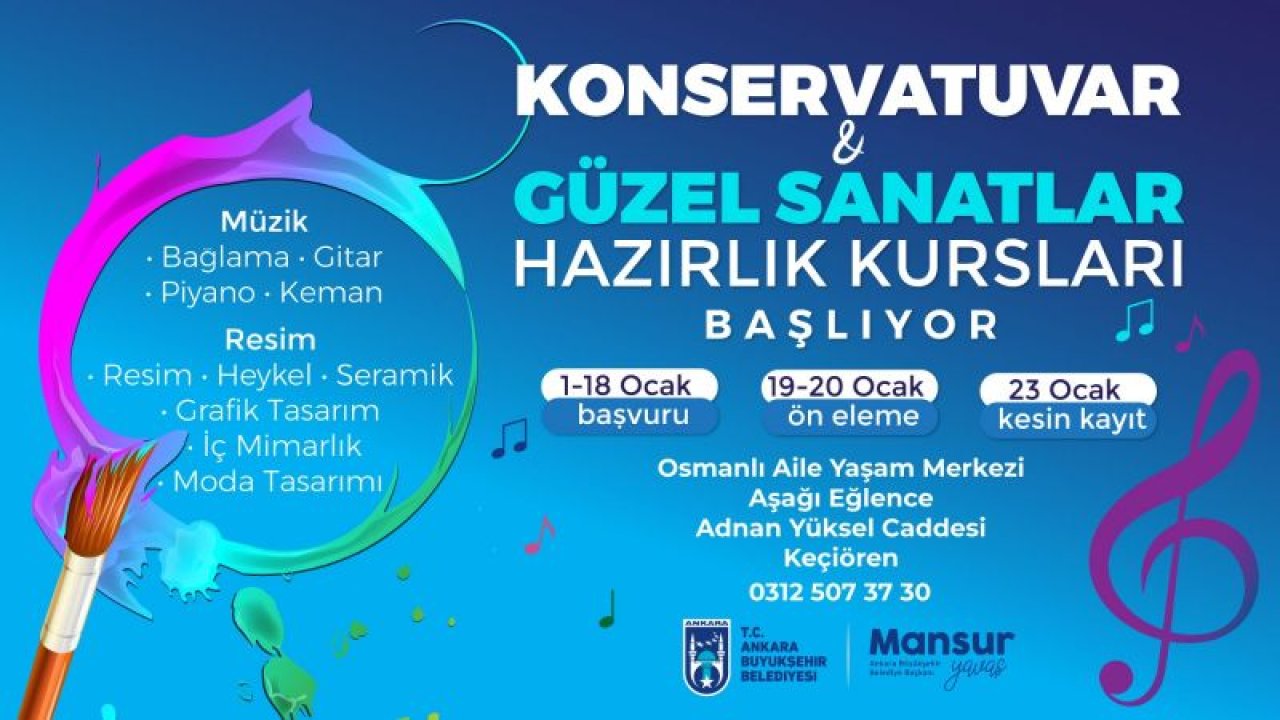 Ankara'da Konservatuvar ve Güzel Sanatlar Hazırlık Kursları Başlıyor! İşte Başvuru Tarihleri ve Ayrıntılar...