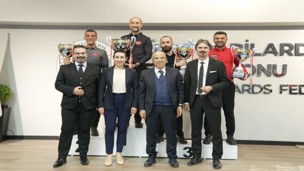 Ankara Haber; Gölbaşı 3 Bant Bilardo Turnuvasında Şampiyon Semih Saygıner!