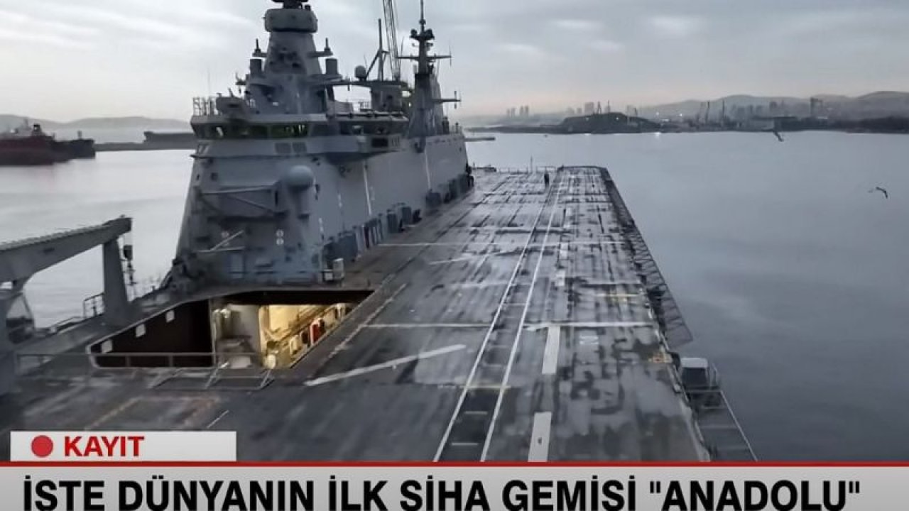 Şişeden Çıkan Yeni Cin: TCG Anadolu SİHA Gemisi... İlk Kez Görüntülendi!