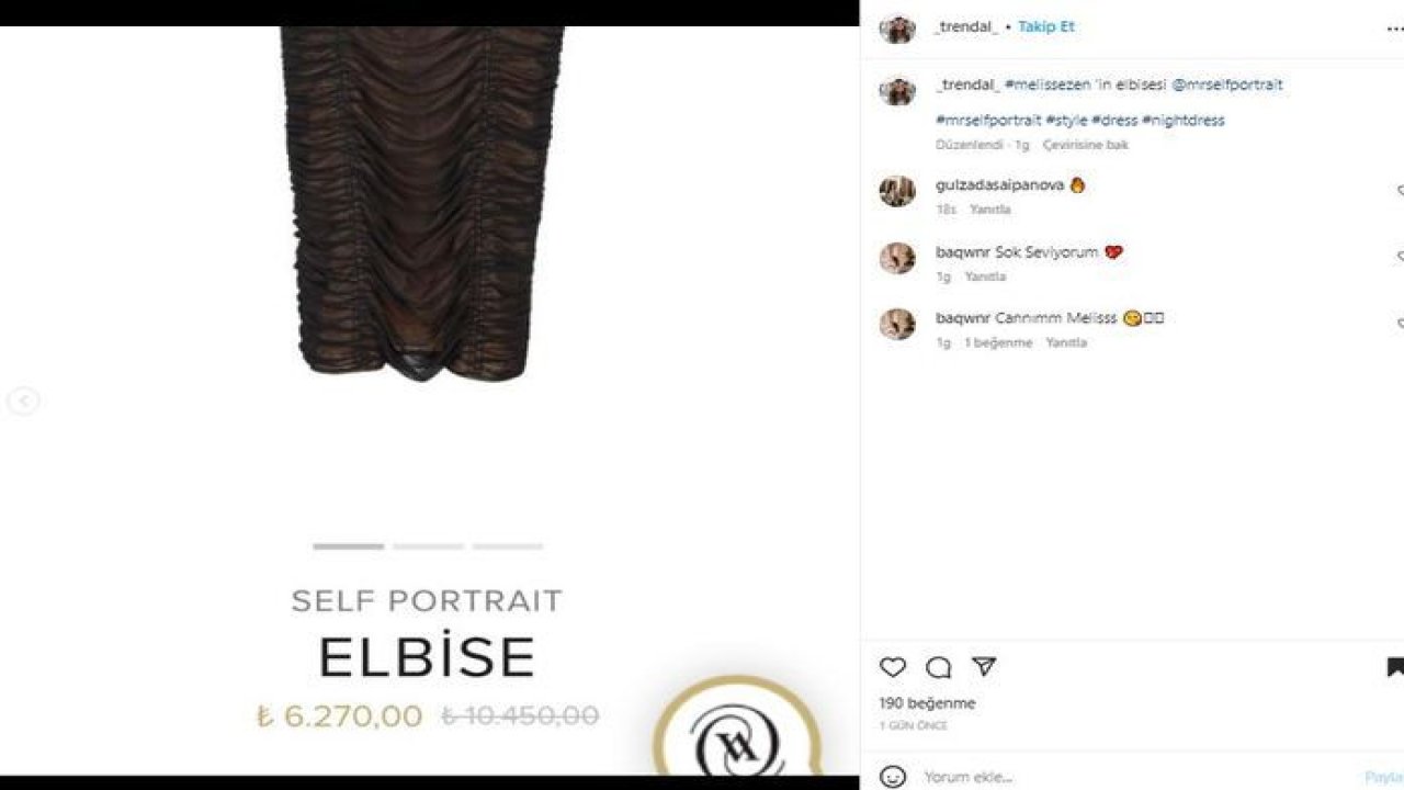 Melis Sezen’in Giydiği Transparan Elbisesinin Fiyatı Dudak Uçuklattı! “Yok Artık!”