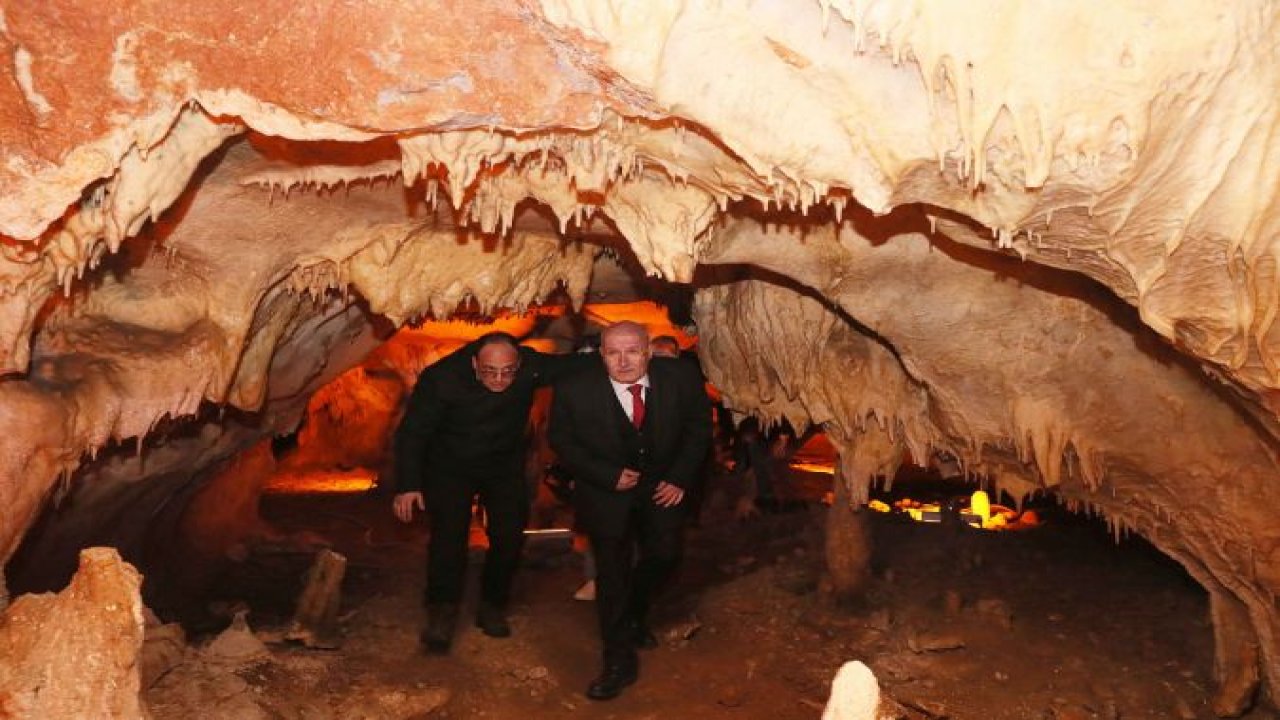 ATO Başkanı Baran Ankyra Döneminin Kanıtı Olan “Tulumtaş Mağarası"nı Ziyaret Etti İncelemelerde Bulundu!