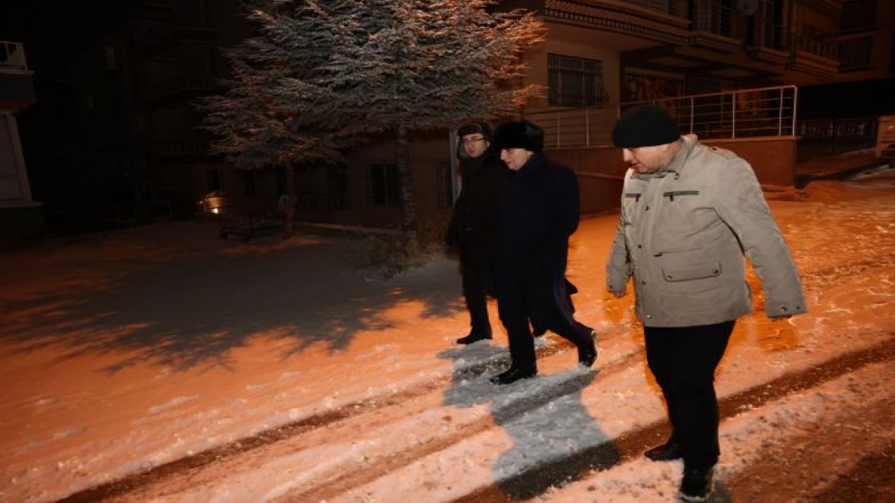 Ankara Haber: Keçiören'de Başkan Altınok’tan Sabaha Kadar Kar Denetiminde Bulundu...