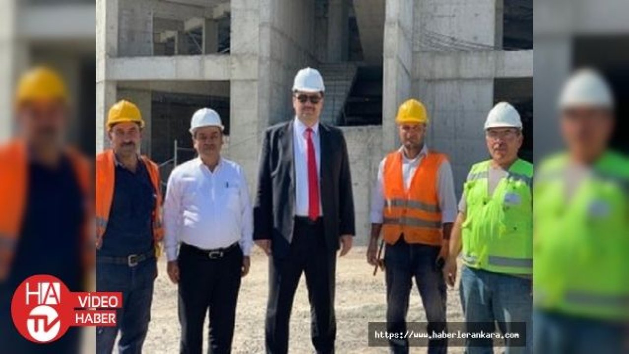 Başkan Serhat Oğuz'dan hastane inşaatında inceleme